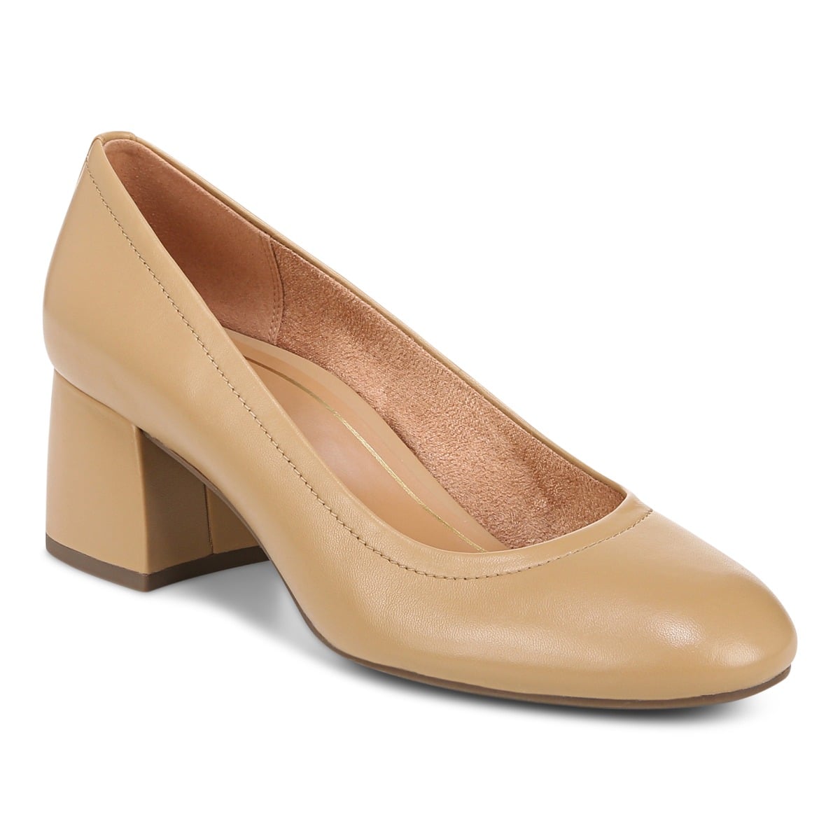 Vionic Women's Camel Carmel Heel With Arch Support In