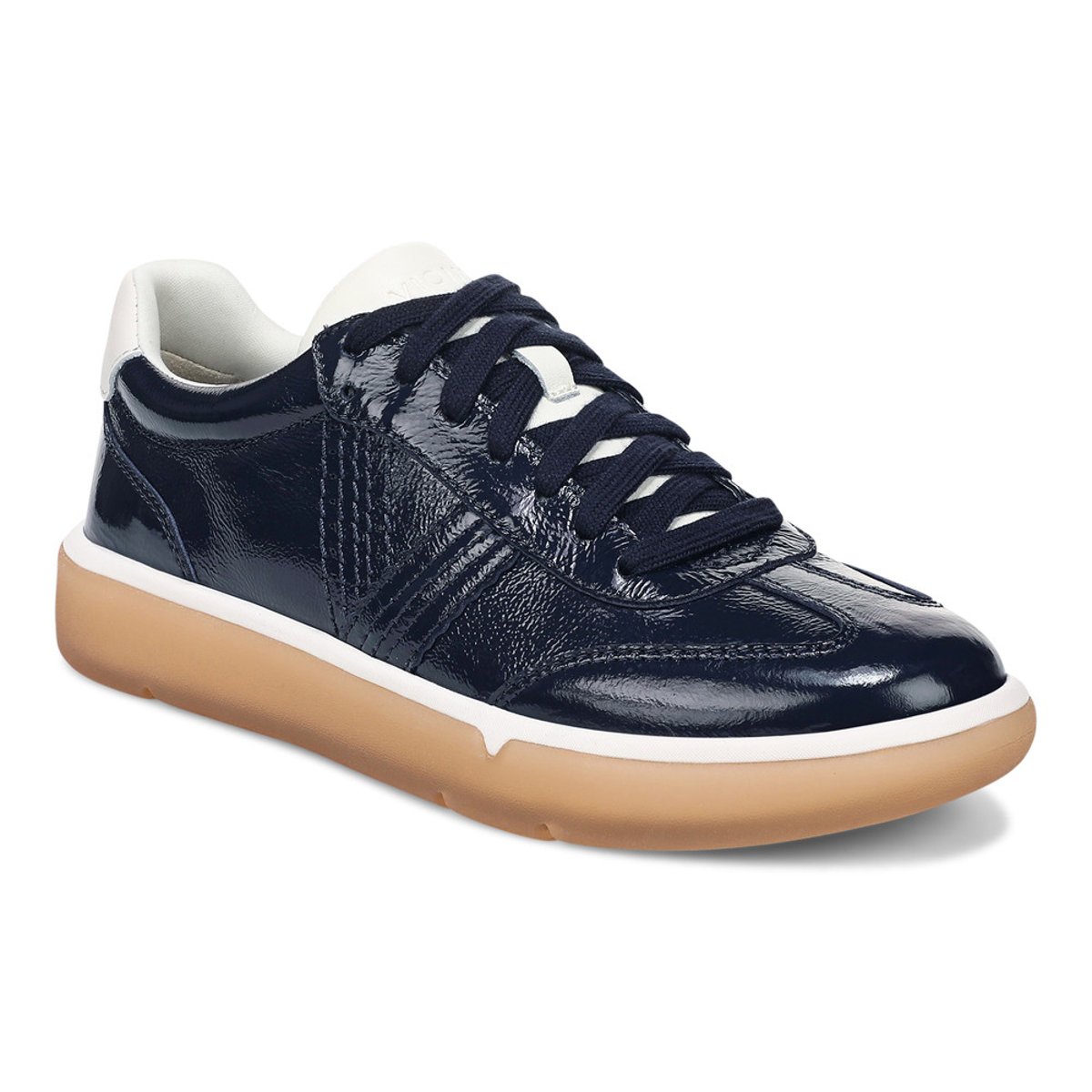 Vionic Vionic City Walk Trainer with Arch Support in Navy Blazer Leather