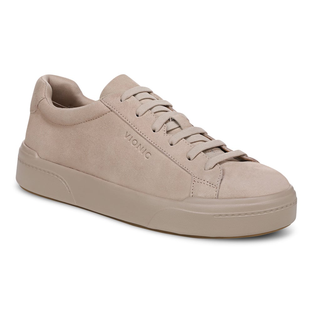 Vionic Women's Lucid Beige Colbie Slip On Trainer With Arch Support In