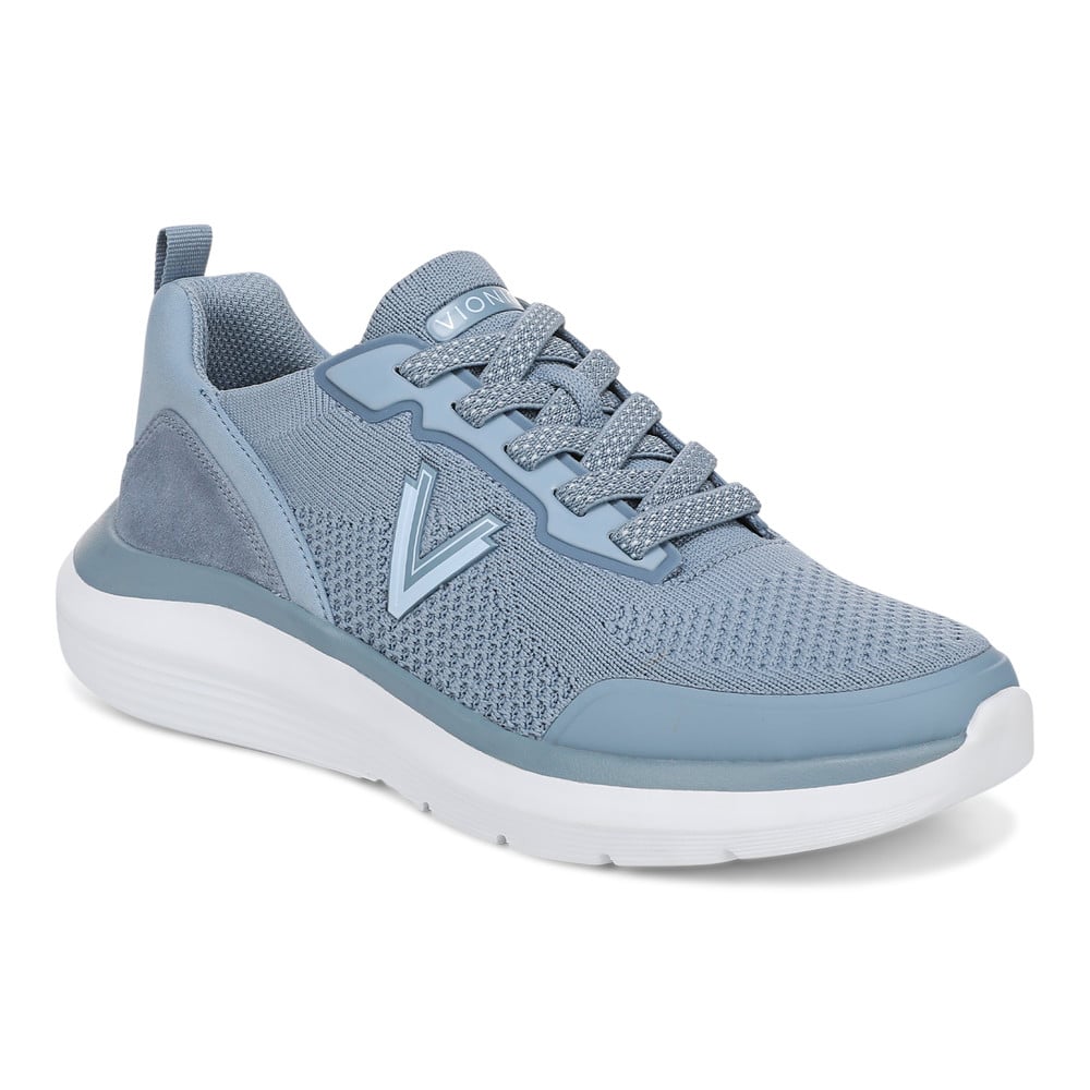 Vionic Women's Vintage Blue Haze Hayward Slip On Trainer With Arch Support In