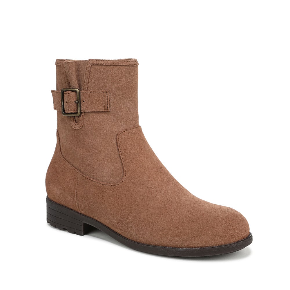 Vionic Wide Width Jill Bootie In Brown