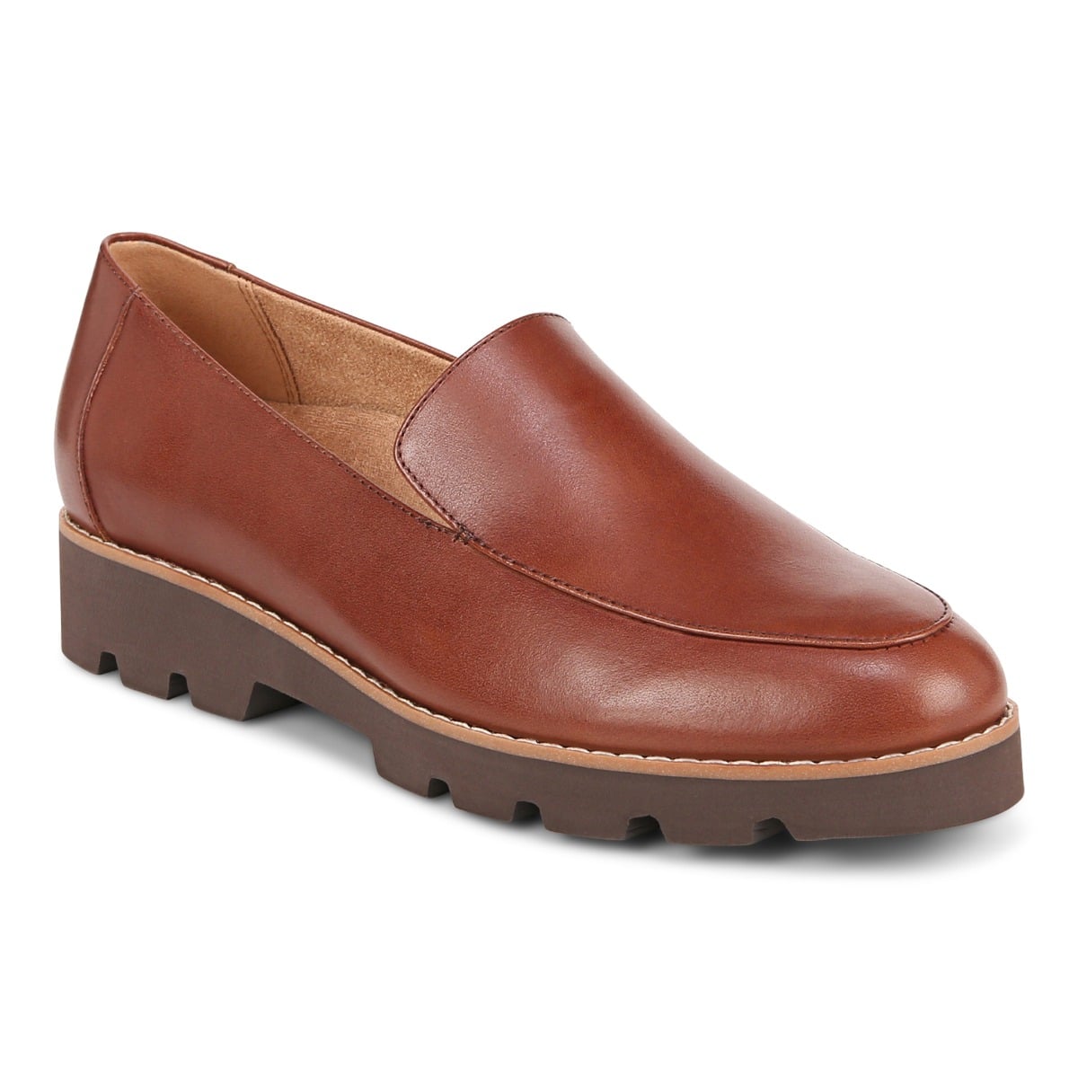 Vionic Women's Brown Kensley Loafer With Arch Support In