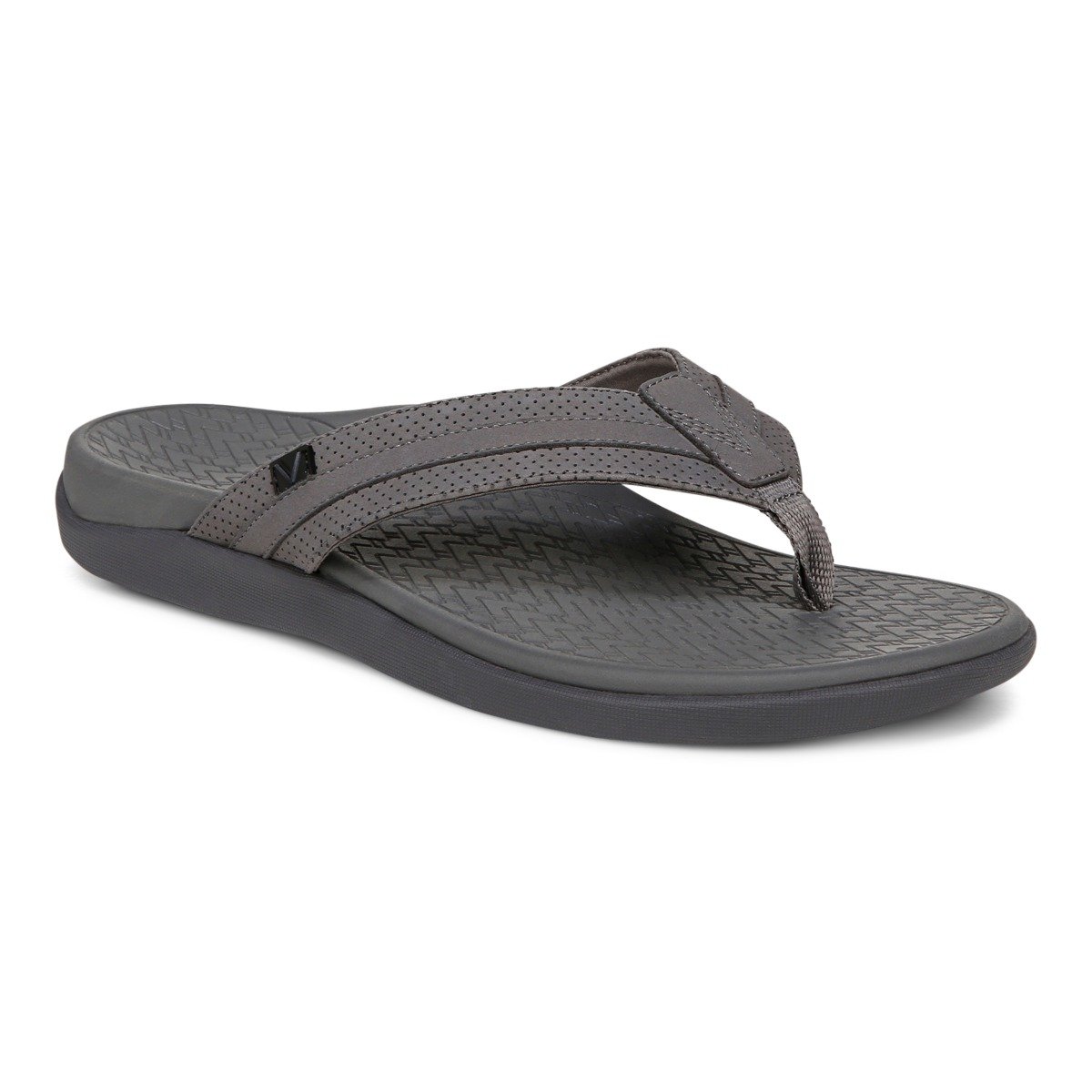 Vionic Tide Ii Toe Post Sandal In Gray