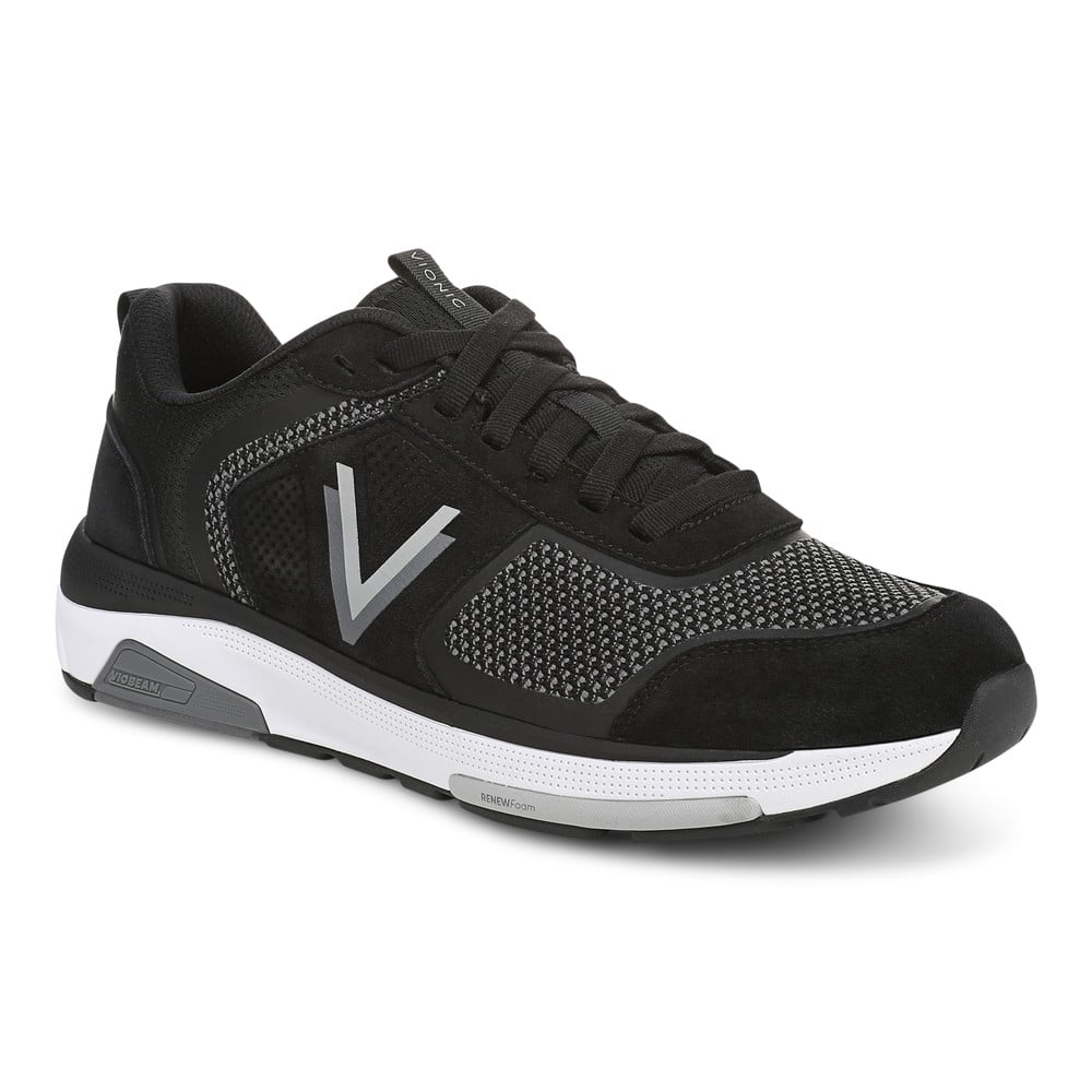 Vionic Walk Strider Knit Trainer In Black