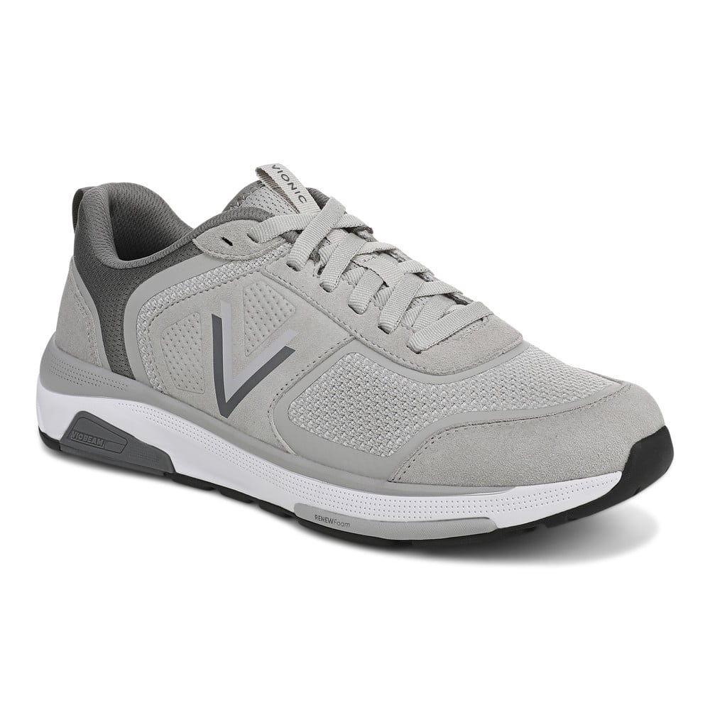 Vionic Walk Strider Knit Trainer In Gray