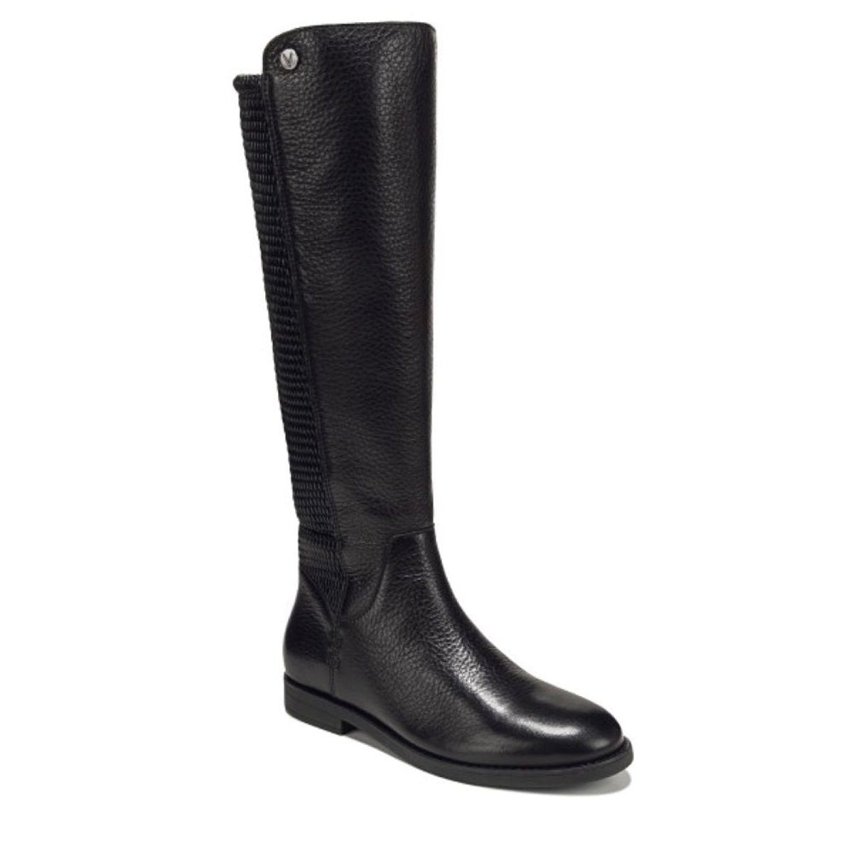Vionic Vionic Reagan Tall Boot with Arch Support in Black Leather