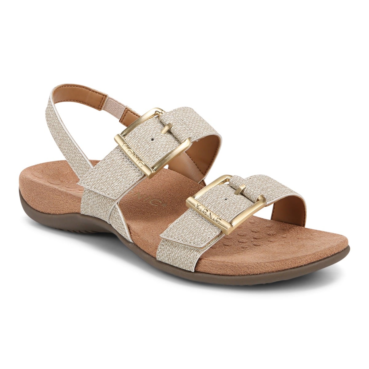 Vionic Women's Oatmeal Reese Sandal With Arch Support In