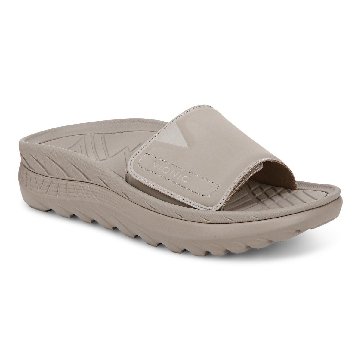 Vionic Rejuvenate All Gender Recovery Sandal In Gray