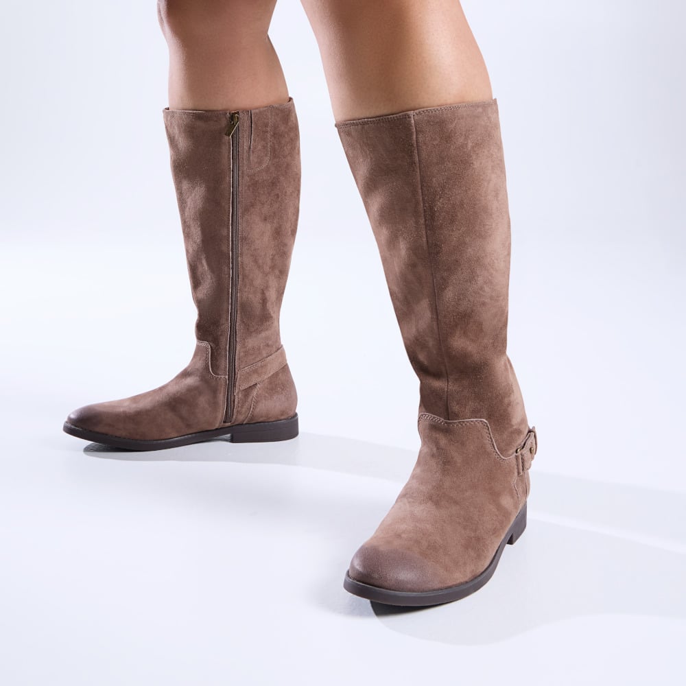 Vionic Women's Driftwood Rochelle Knee High Boot With Arch Support In