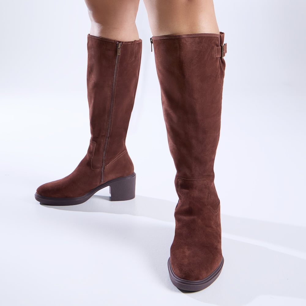 Vionic Women's Coffee Sonora Knee High Boot With Arch Support In