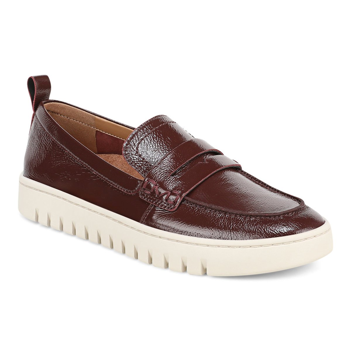 Vionic Vionic Uptown Loafer with Arch Support in Mulled Wine Leather