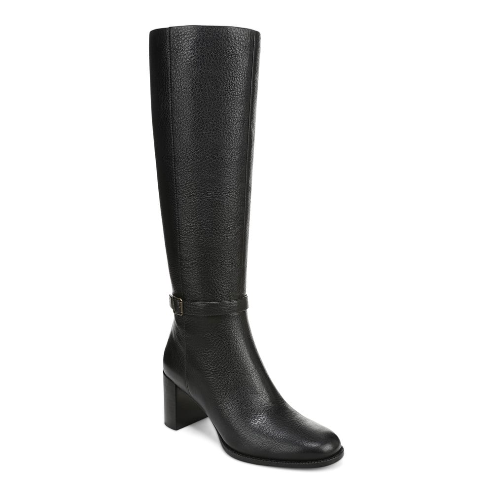 Vionic Women's Black Valora Tall Heeled Boot With Arch Support In