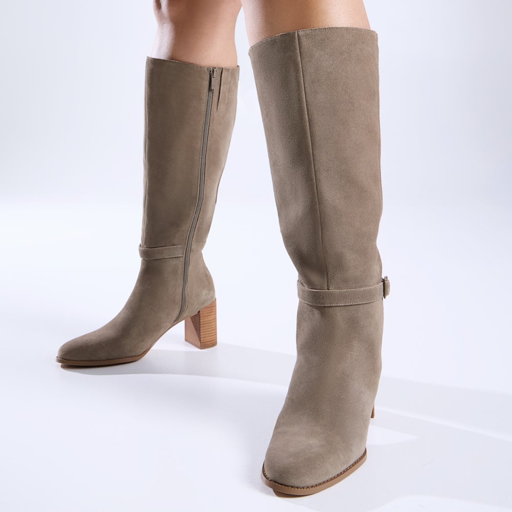 Vionic Women's Stone Valora Tall Heeled Boot With Arch Support In