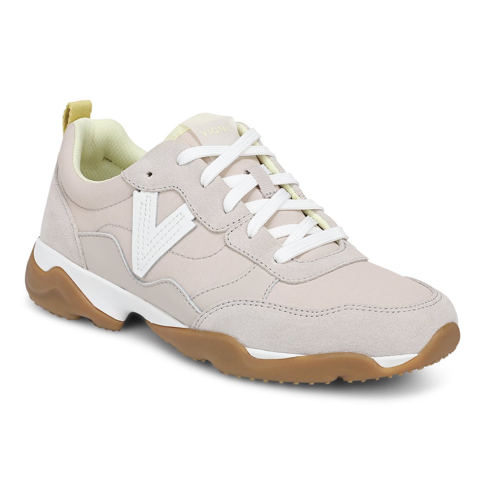 Vionic Women's Chateau Grey Walk Glide Trainer With Arch Support In