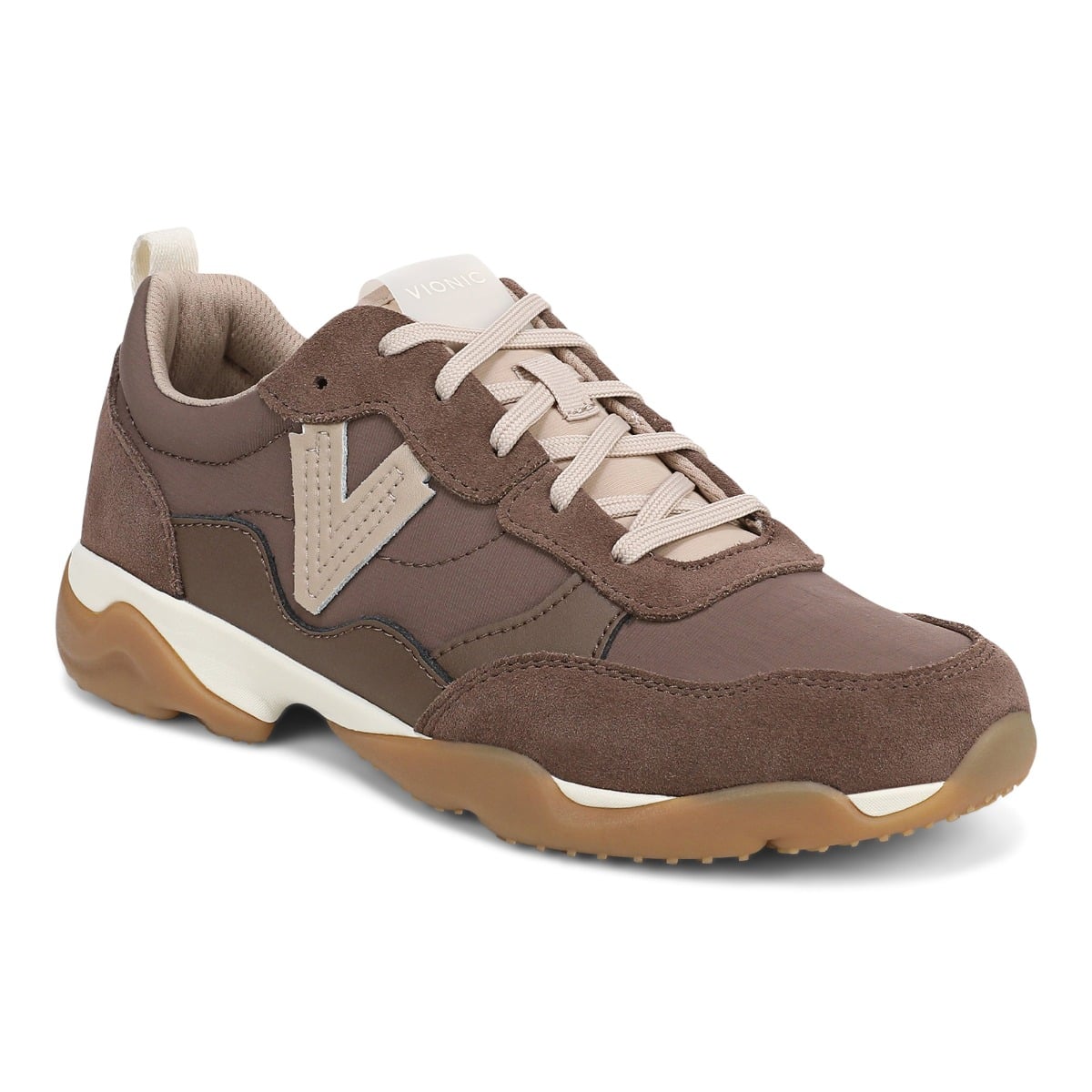 Vionic Women's Driftwood Walk Glide Trainer With Arch Support In