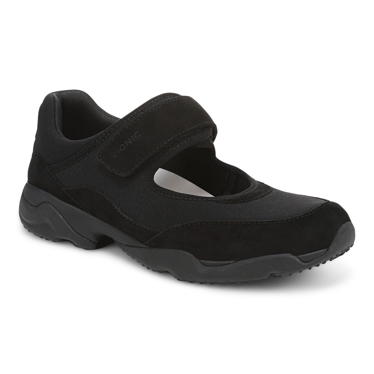 Vionic Women's Black Walk Giselle Trainer With Arch Support In