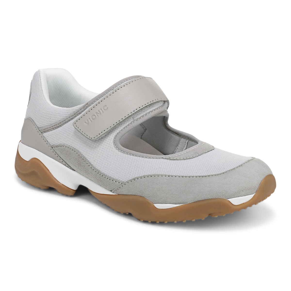 Vionic Women's Vapor/Silver Walk Giselle Trainer With Arch Support In