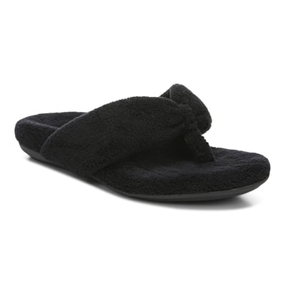Vionic Lydia Slipper with Arch Support in Black