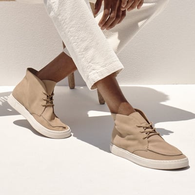 Vionic Danfield Lace Up Boot with Arch Support in Sand