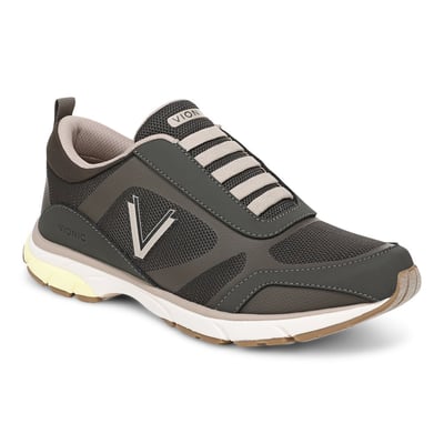 Vionic Darcy Trainer with Arch Support in Dark Khaki