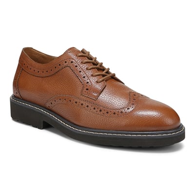 Vionic Lombard Oxford Lace Up with Arch Support in Tan