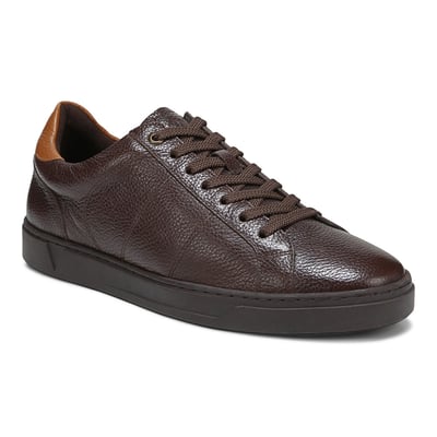 Vionic Lucas II Lace Up Trainer with Arch Support in Chocolate Ganache