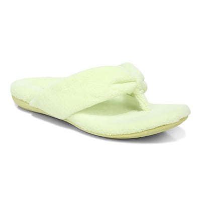 Vionic Lydia Slipper with Arch Support in Pale Lime