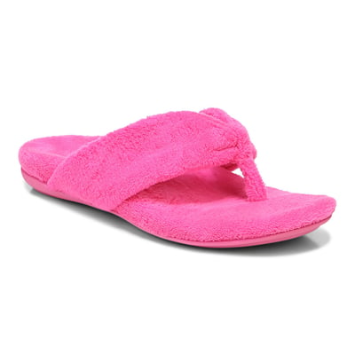 Vionic Lydia Slipper with Arch Support in Pink Glow