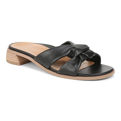 Vionic Mabel Slide Sandal with Arch Support in Black