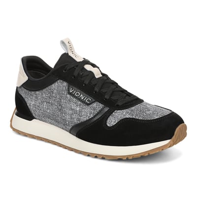 Vionic Monarch Trainer with Arch Support in Black Ivory