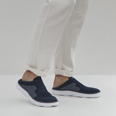 Vionic Sage RX Recovery Slip On Trainer with Arch Support in Navy Blazer