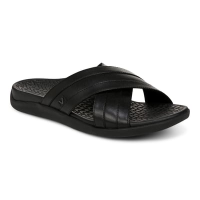 Vionic Tide Slide Sandal with Arch Support in Black
