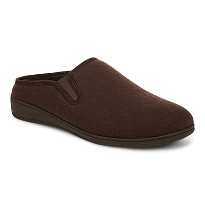 Vionic Unwind Clog Slipper with Arch Support in Chocolate Ganache
