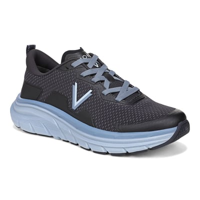 Vionic Walk Max Lace Up Trainer with Arch Support in Navy Blazer