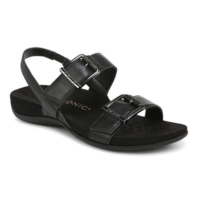 Vionic Reese Sandal with Arch Support in Black