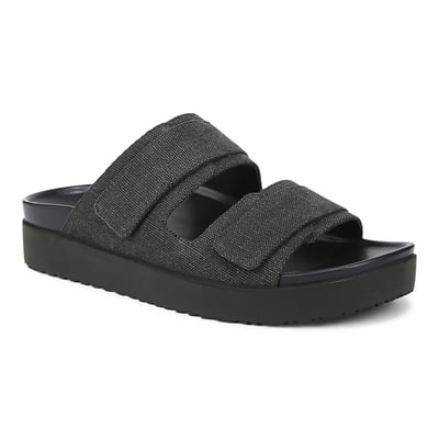 Vionic Riviera Platform Sandal with Arch Support in Black