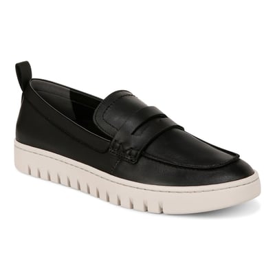 Vionic Uptown Loafer with Arch Support in Black Leather