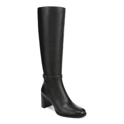 Vionic Valora Tall Heeled Boot with Arch Support in Black